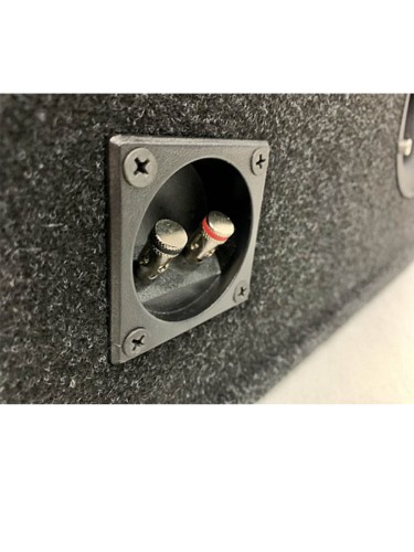 Короб под сабвуфер люкс 10" (25см) с трубой красный 46L (К.2.13)