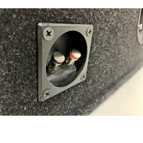 Короб под сабвуфер люкс 10" (25см) с трубой красный 46L (К.2.13)