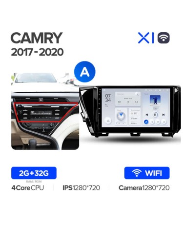 Штатная магнитола Teyes X1 Wi-Fi Toyota Camry 8 XV 70 2017-2020