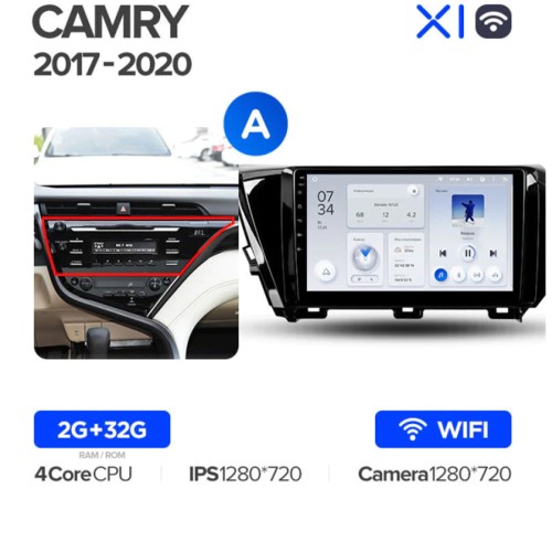 Штатная магнитола Teyes X1 Wi-Fi Toyota Camry 8 XV 70 2017-2020