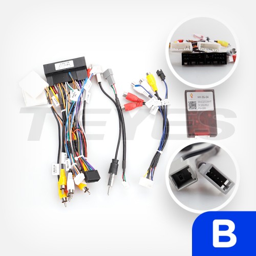 Установочный комплект Teyes для Hyundai Veloster FS 2011-2017 9" (Вариант В) авто со штатной камерой ЗВ или усилителем звука