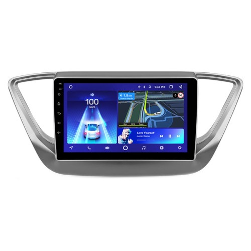 Штатная магнитола Teyes CC3 2K 360° Hyundai Solaris 2 2017-2020 9" (Вариант В) авто со штатной камерой