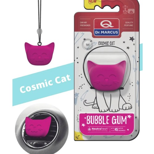 Dr.Marcus Cosmic Cat - подвесной автомобильный ароматизатор bubble gum