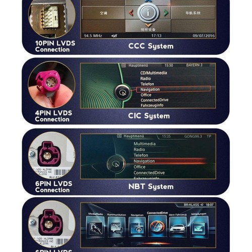 Комплект проводов для установки в BMW 5 (F10, F11, F07) 2011-2016 CIC