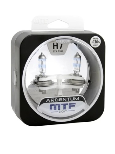Галогенная лампа MTF Light Argentum H7 12V 55W 3300K (пара)