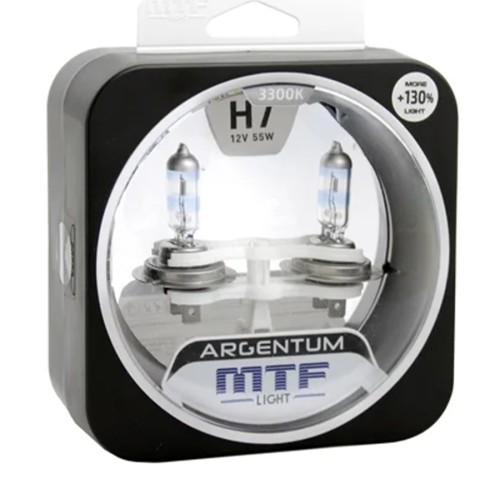 Галогенная лампа MTF Light Argentum H7 12V 55W 3300K (пара)