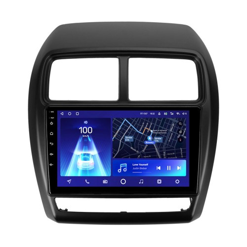 Штатная магнитола Teyes CC3 2K Mitsubishi ASX 1 2016-2022 (Left hand drive) 9" (Вариант A) на авто монохромный дисплей