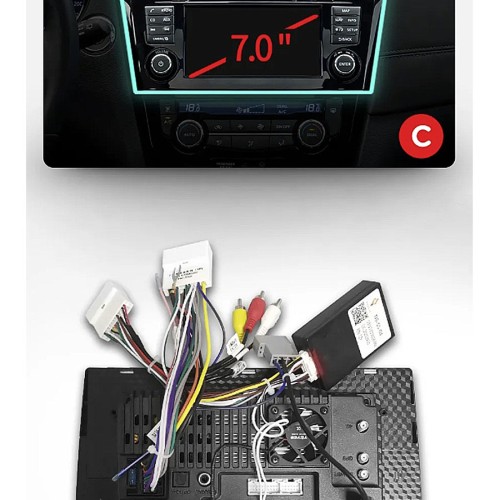 Штатная магнитола Teyes CC3 2K 360° Nissan X-Trail / Qashqai 3 T32 (Manual air conditioning) 2013-2022 (F1) 10.2" (Вариант C) авто с обзором 360