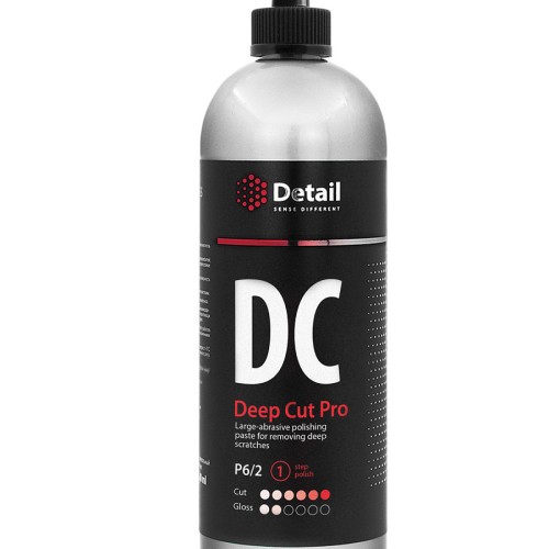 DETAIL "Deep Cut Pro" - крупноабразивная полировальная паста для удаления глубоких царапин 1л