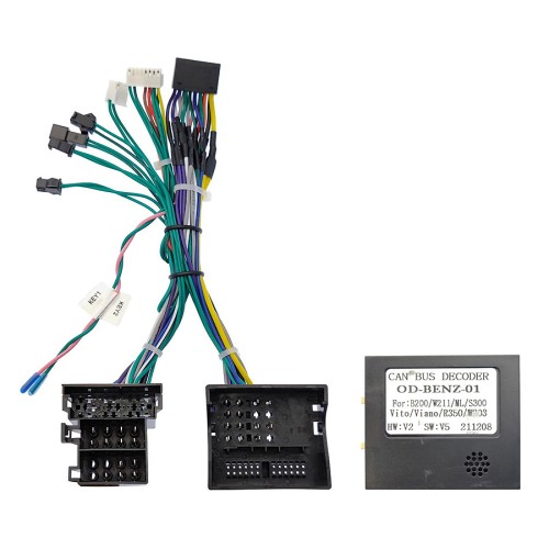 Комплект проводов для установки WM-MT в Mercedes-Benz универсальный (основной, антенна, CAN) тип1