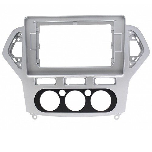 Рамка для установки магнитолы Ford Mondeo 2007-2010 10" (авто без климат контроля) silver