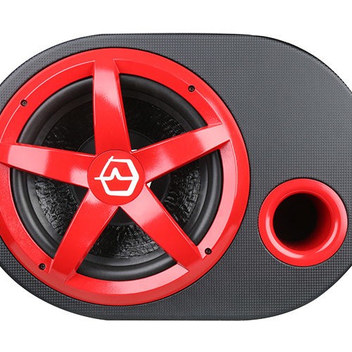 Активный автомобильный сабвуфер URAL (УРАЛ) AS-D12A RED HURRICANE