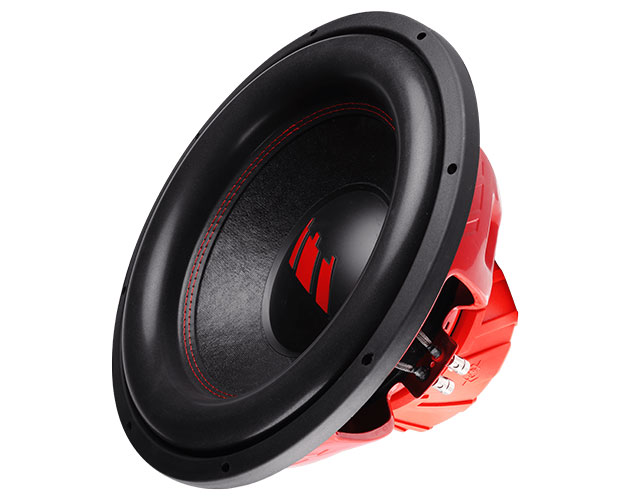 Пассивный автомобильный сабвуферный динамик УРАЛ ТТ 15 красный