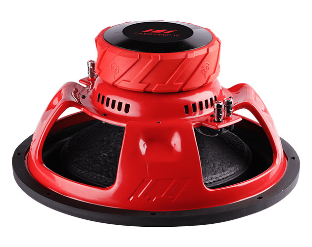 Пассивный автомобильный сабвуферный динамик УРАЛ ТТ 15 красный