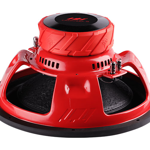 Пассивный автомобильный сабвуферный динамик УРАЛ ТТ 15 красный