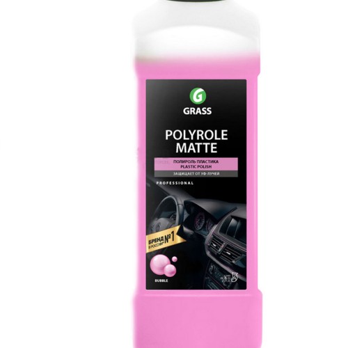 GraSS "Polyrole Matte" - универсальный полироль-очиститель всех поверхностей 1л bubble gum