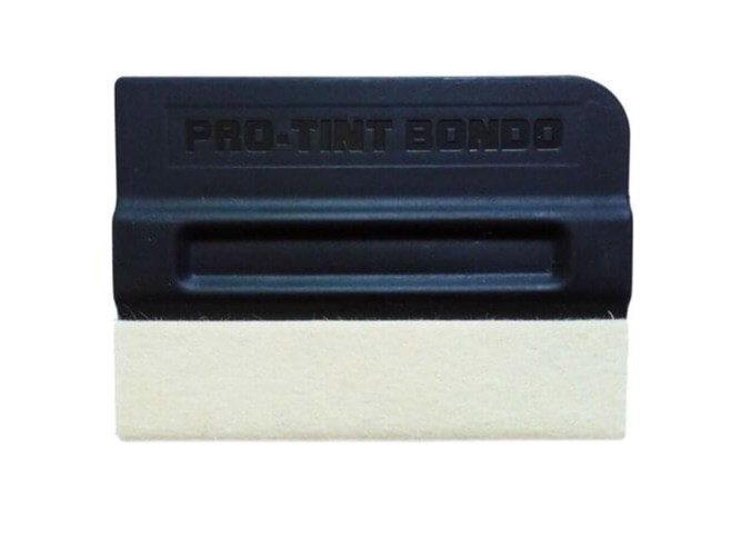 Скребок магнитный с накладкой из шерсти 7*10см