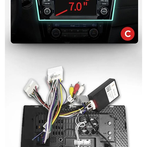 Штатная магнитола Teyes CC3 2K 360° Nissan X-Trail / Qashqai 3 T32 (Automatic air conditioning) 2013-2022 (F2) 10.2" (Вариант C) авто с обзором 360