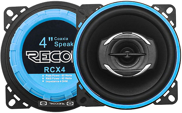 Recoil RCX4 2-х полосная коаксиальная акустика 4" (пара)