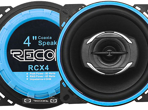 Recoil RCX4 2-х полосная коаксиальная акустика 4" (пара)