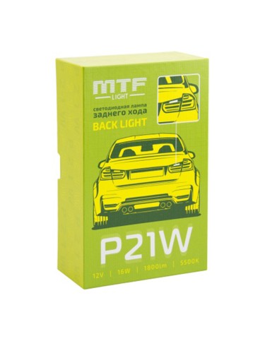 Светодиодная лампа MTF Light в фонарь заднего хода P21W Back Light (1шт)