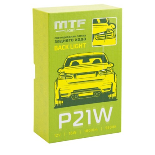 Светодиодная лампа MTF Light в фонарь заднего хода P21W Back Light (1шт)