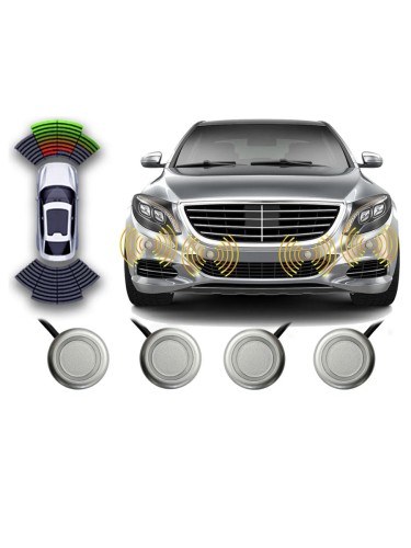 Передние автомобильные парктроники Teyes для CC3 2K / CC3 / CC2 Plus / SPRO Plus / TPRO 2 / X1 silver 4шт