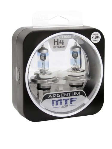 Галогенная лампа MTF Light Argentum H4 12V 60/55W 3300K (пара)