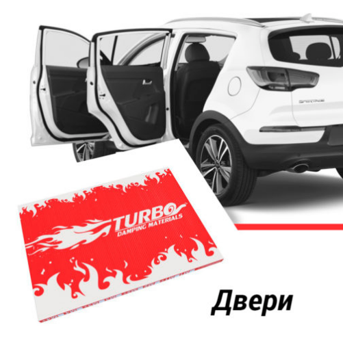Комплект шумоизоляции дверей Эконом на Кроссовер