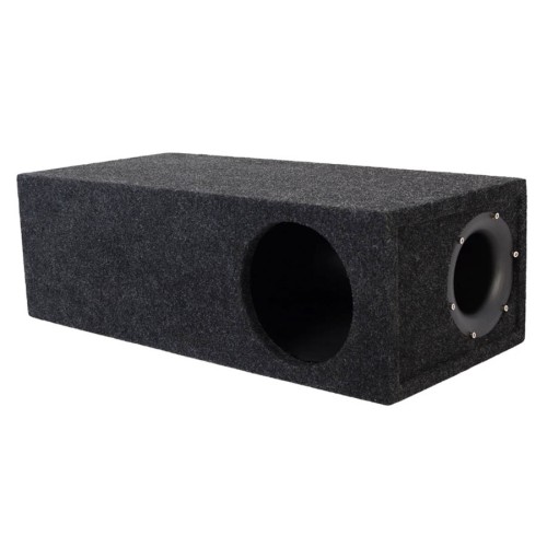 Короб под сабвуфер люкс 8&quot; (20см) с трубой черный 45L (К.10)