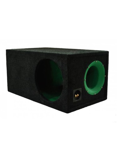 Короб под сабвуфер люкс 10" (25см) с трубой зеленый 46L (К.2.20.3)