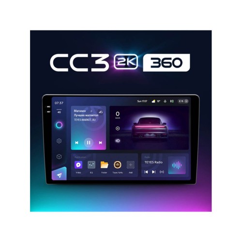 Штатная магнитола Teyes CC3 2K 360° GMC Yukon 3 GMT 900 / Chevrolet Tahoe 3 III GMT900 2006-2014 9"