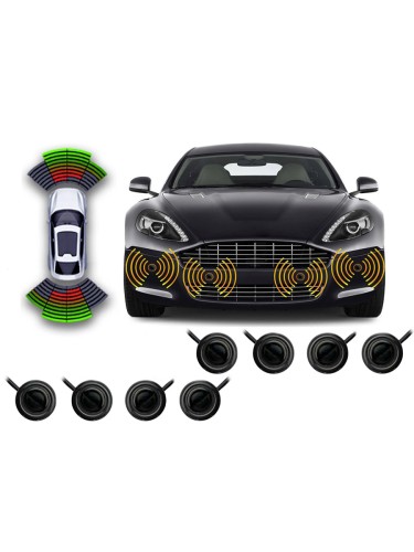 Комплект парктроников Teyes передние и задние для CC3 2K / CC3 / CC2 Plus / SPRO Plus / TPRO 2 / X1 black 8шт