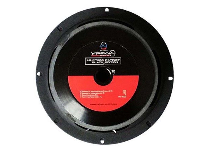 УРАЛ (Ural) AS-PT200 Patriot Black Edition среднечастотная акустика 8" (20см) (пара)