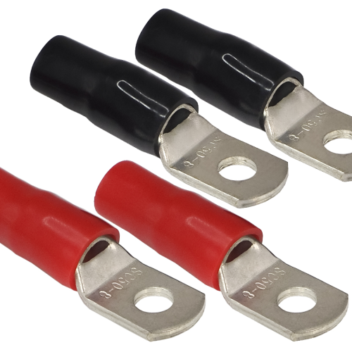 Клеммы силовые AuRa ACN-R508/4 (2 красных + 2 чёрных)