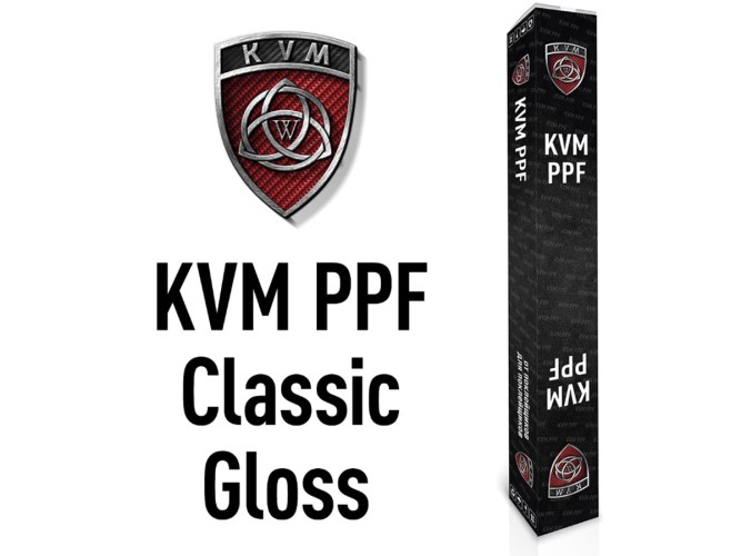 Антигравийная полиуретановая глянцевая пленка KVM TPU PPF Classic Gloss 1пог. м, ширина 0,3м
