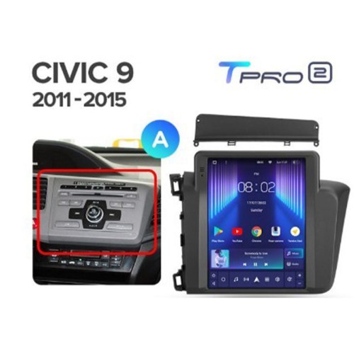 Установочный комплект Teyes TPRO 2 Honda Civic 9 FB FK FD DS 2011-2015
