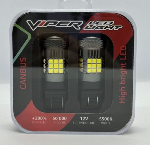 LED лампы 7443 (M3030) 36SMD Canbus Вентилятор (пара)