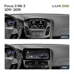 Установочный комплект LUX ONE Teyes для Ford Focus MK 3 2011-2019 12.3″