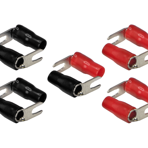 Клеммы силовые AuRa ACN-S114/10 (5 красных + 5 чёрных)