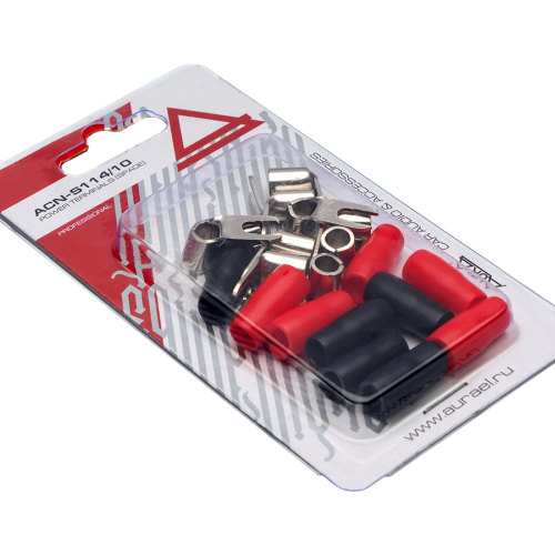 Клеммы силовые AuRa ACN-S114/10 (5 красных + 5 чёрных)