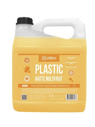 Chemical Russian Plastic Matte Multifruit - полироль для очистки и защиты пластиковых элементов интерьера 4 л