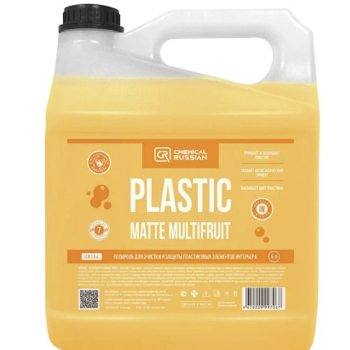 Chemical Russian Plastic Matte Multifruit - полироль для очистки и защиты пластиковых элементов интерьера 4 л