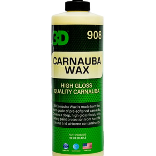 3D Carnauba Wax - карнаубский воск для глянца, блеска и защиты ЛКП 0,48л