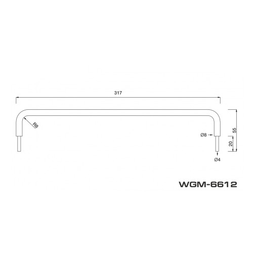 Декоративная дуга для сабвуфера AURA WGM-6612 12 дюймов 30см