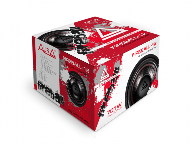 Пассивный автомобильный сабвуферный динамик Aura Fireball-12