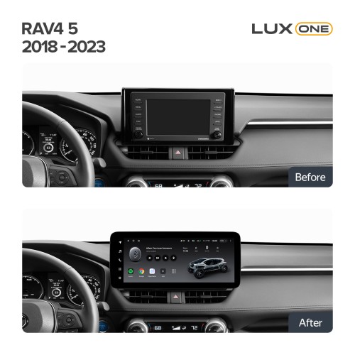 Установочный комплект Teyes LUX ONE для Toyota RAV4 5 XA50 2018-2023 12.3"