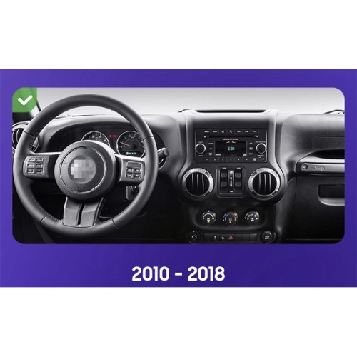 Штатная магнитола Teyes CC2 Plus Jeep Wrangler 3 JK 2010-2017 (Left hand drive) 10.2" F2 L-15 авто с плоскими твитерами