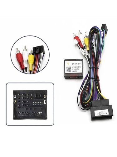 Проводка Teyes в Volkswagen / Skoda / Seat 2002+ (Питание, Динамики, CANBUS) MQB длинная