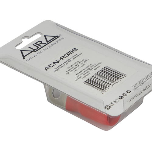 Клеммы силовые AuRa ACN-R358 (1 красная + 1 чёрная)